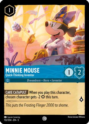 Minnie Mouse - Quick-Thinking Inventor (152/204) - Shimmering Skies Cold Foil [Common]