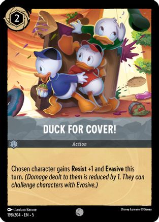 Duck for Cover! (198/204) - Shimmering Skies Cold Foil [Common]