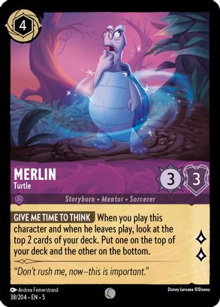 Merlin - Turtle (38/204) - Shimmering Skies Cold Foil [Common]