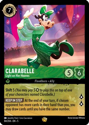 Clarabelle - Light on Her Hooves (84/204) - Shimmering Skies Cold Foil [Legendary]