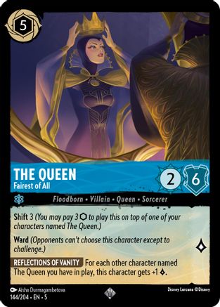 The Queen - Fairest of All (144/204) - Shimmering Skies Cold Foil [Super Rare]
