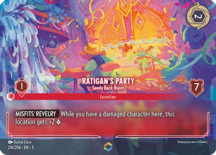 Ratigan's Party - Seedy Back Room (Enchanted) (216/204) - Shimmering Skies Holofoil [Enchanted]