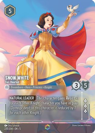 Snow White - Fair-Hearted (Enchanted) (220/204) - Shimmering Skies Holofoil [Enchanted]