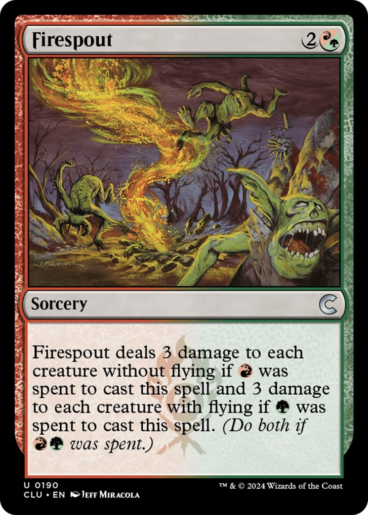 Firespout (CLU-190) - Ravnica: Clue Edition [Uncommon]