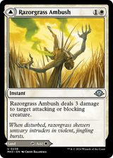Razorgrass Ambush // Razorgrass Field (MH3-238) - Modern Horizons 3 Foil [Uncommon]