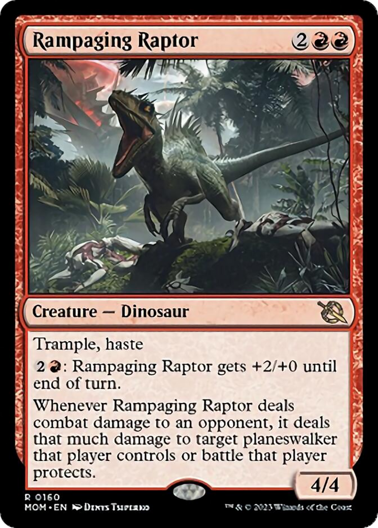 Rampaging Raptor (MOM-160) - March of the Machine [Rare]