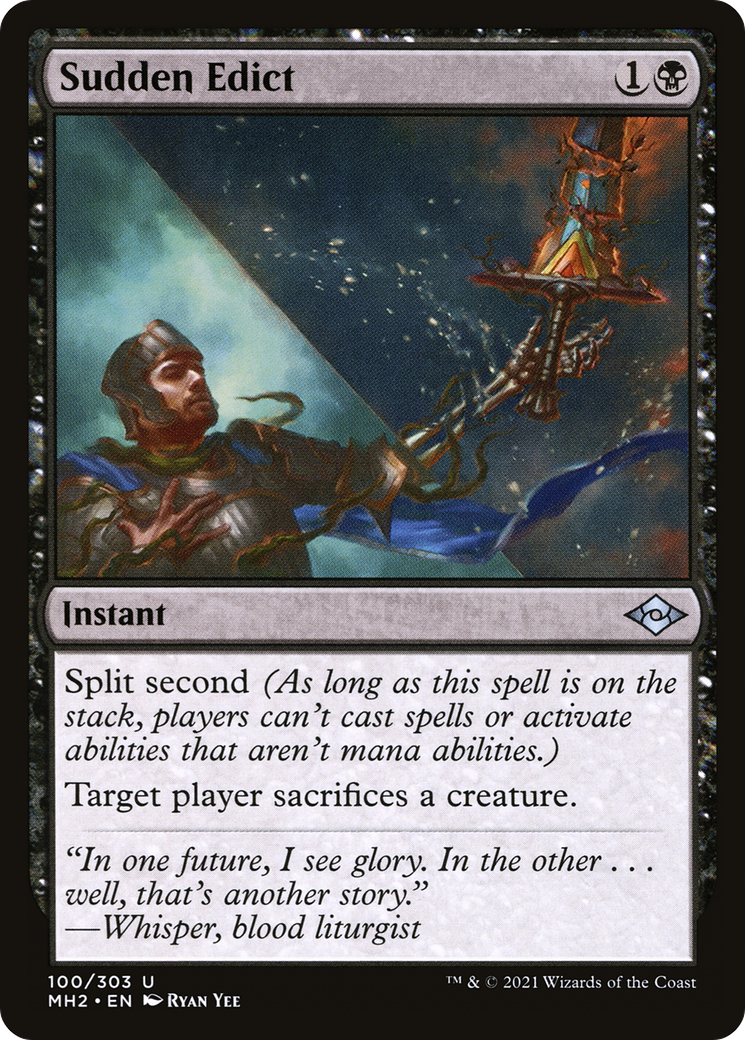 Sudden Edict (MH2-100) - Modern Horizons 2 Foil [Uncommon]