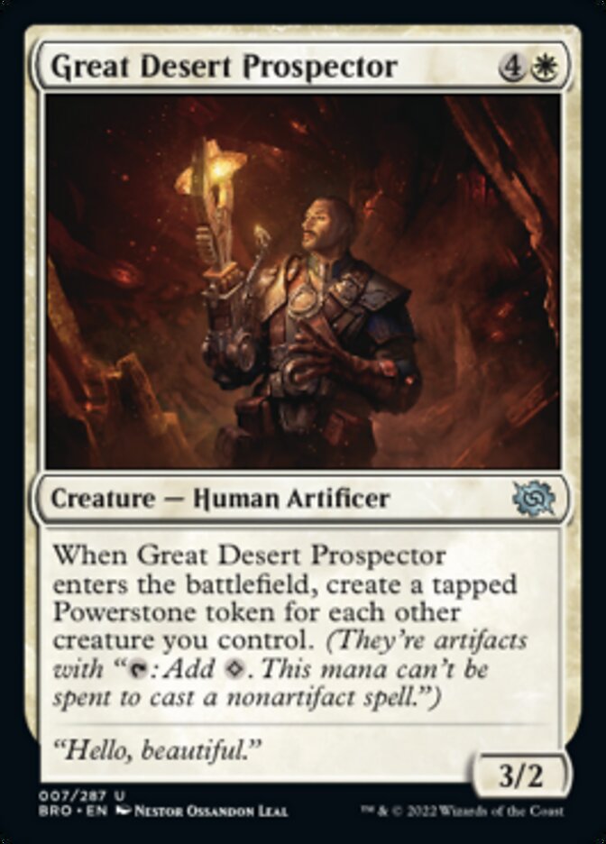 Great Desert Prospector (BRO-007) - The Brothers' War [Uncommon]