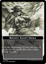 Bounty: Sleepy Sovka // Wanted! (TOTC-039) - Outlaws of Thunder Junction Commander Tokens Foil [Common]