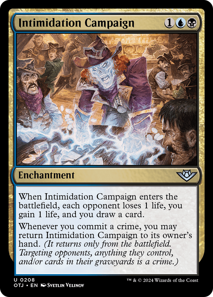 Intimidation Campaign (OTJ-208) - Outlaws of Thunder Junction Foil [Uncommon]