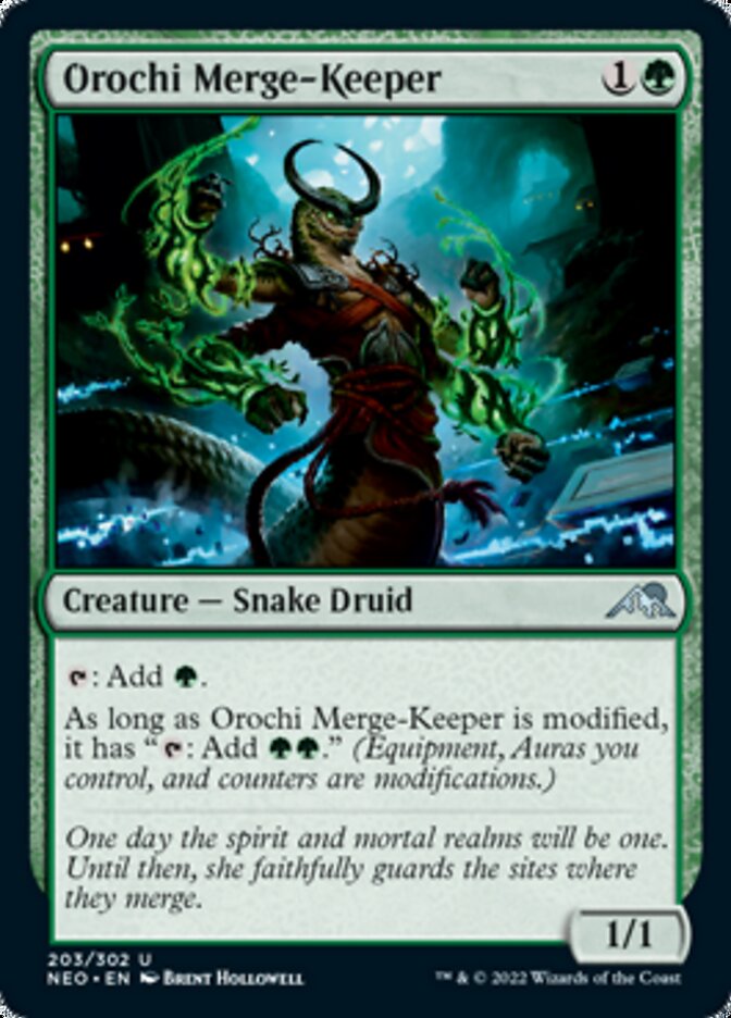 Orochi Merge-Keeper (NEO-203) - Kamigawa: Neon Dynasty [Uncommon]