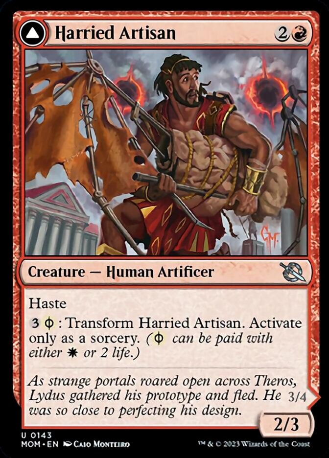 Harried Artisan // Phyrexian Skyflayer (MOM-143) - March of the Machine [Uncommon]