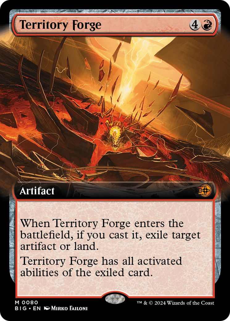Territory Forge (BIG-080) - The Big Score: (Extended Art) Foil [Mythic]