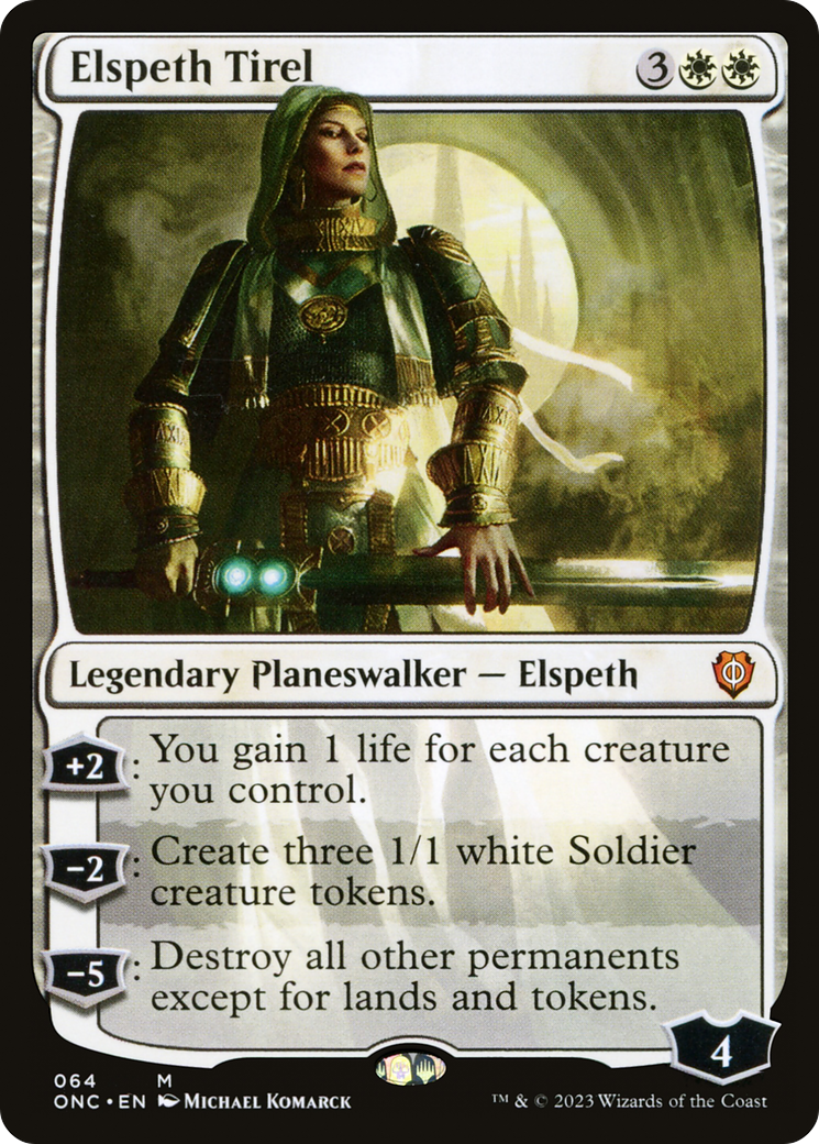Elspeth Tirel (ONC-064) - Phyrexia: All Will Be One Commander [Mythic]