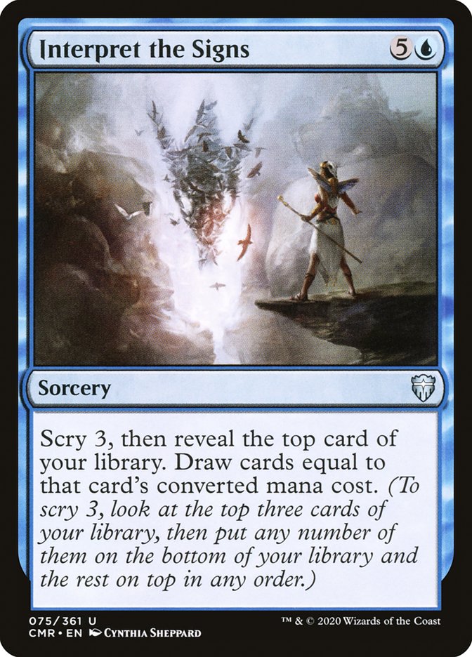 Interpret the Signs (CMR-075) - Commander Legends [Uncommon]