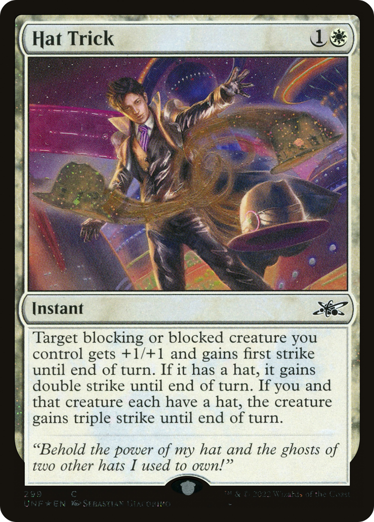 Hat Trick (UNF-299) - Unfinity Galaxy Foil [Common]
