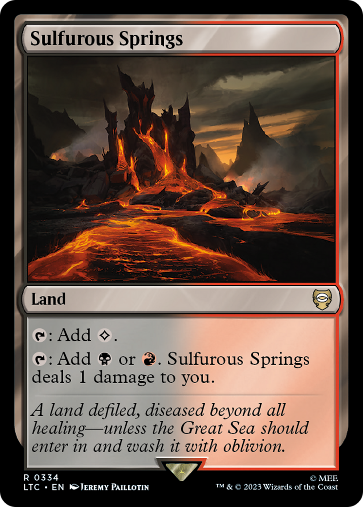Sulfurous Springs (LTC-334) - Tales of Middle-earth Commander [Rare]