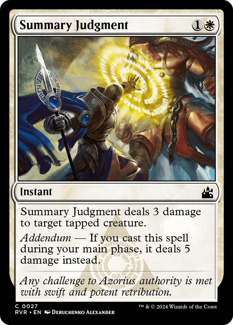 Summary Judgment (RVR-027) - Ravnica Remastered [Common]