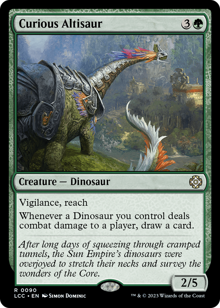 Curious Altisaur (LCC-090) - The Lost Caverns of Ixalan Commander [Rare]