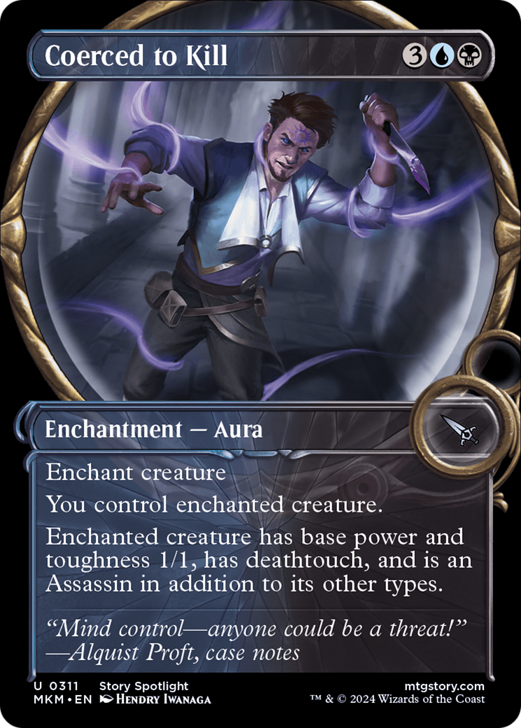 Coerced to Kill (MKM-311) - Murders at Karlov Manor: (Showcase) Foil [Uncommon]
