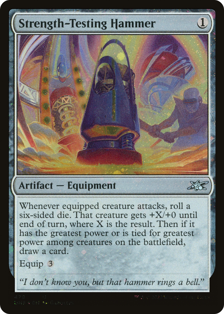 Strength-Testing Hammer (UNF-479) - Unfinity Galaxy Foil [Uncommon]