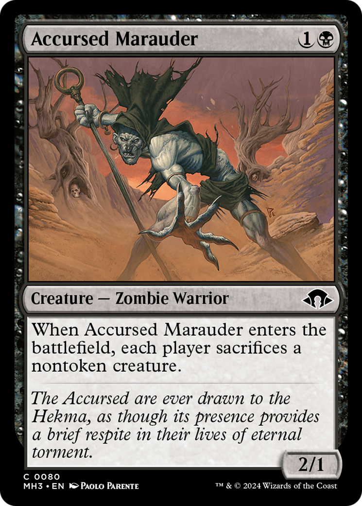 Accursed Marauder (MH3-080) - Modern Horizons 3 [Common]