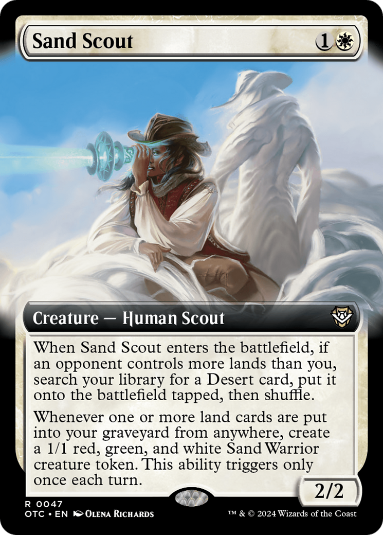 Sand Scout (OTC-047) - Outlaws of Thunder Junction Commander: (Extended Art) [Rare]