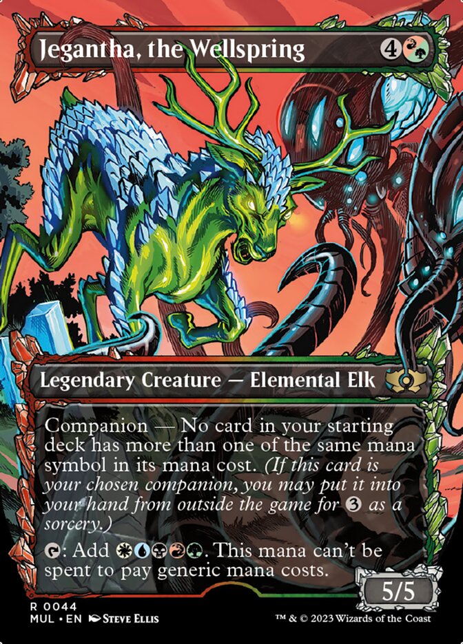 Jegantha, the Wellspring (MUL-044) - Multiverse Legends: (Showcase) (Borderless) [Rare]