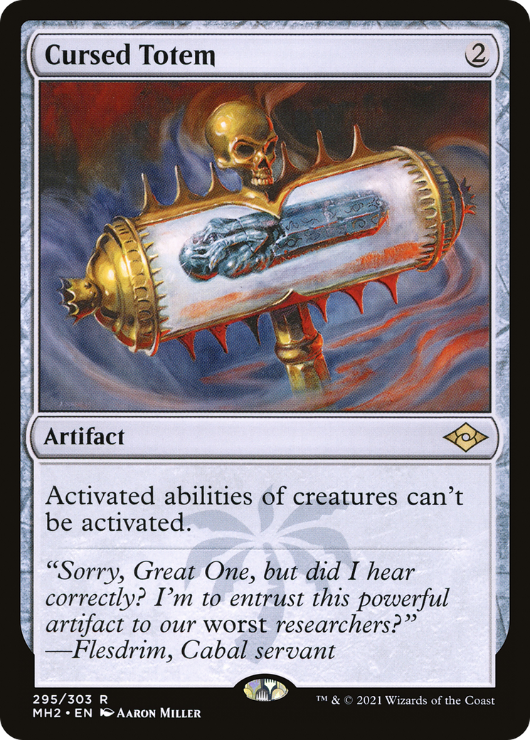 Cursed Totem (MH2-295) - Modern Horizons 2 [Rare] – Board Game Bliss