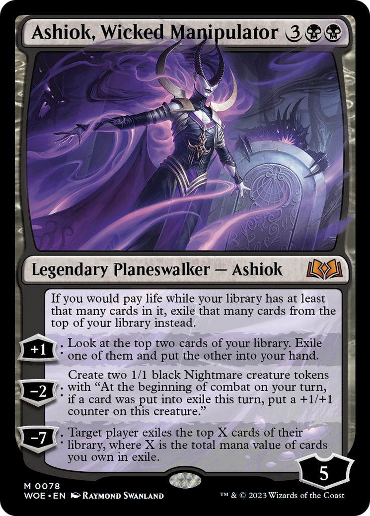 Ashiok, Wicked Manipulator (WOE-078) - Wilds of Eldraine [Mythic]