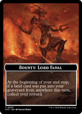 Bounty: Lord Fajjal // Wanted! (TOTC-033) - Outlaws of Thunder Junction Commander Tokens [Common]