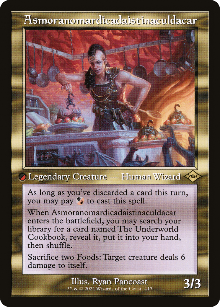 Asmoranomardicadaistinaculdacar (MH2-417) - Modern Horizons 2 [Rare] Retro Frame