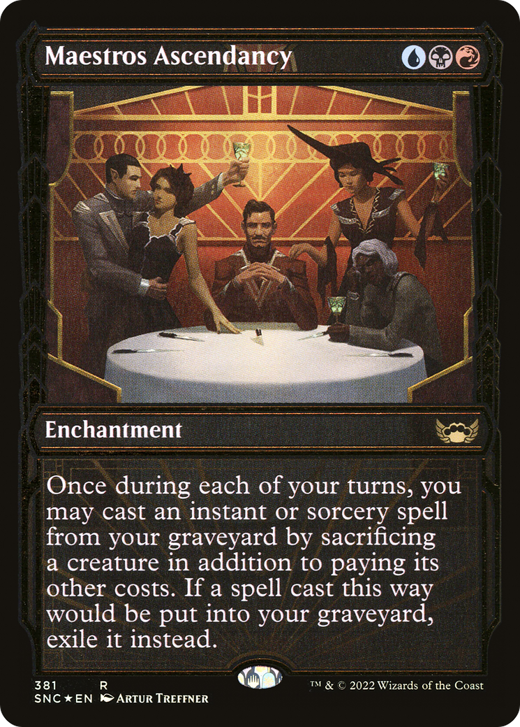 Maestros Ascendancy (SNC-381) - Streets of New Capenna: (Showcase) Foil [Rare]