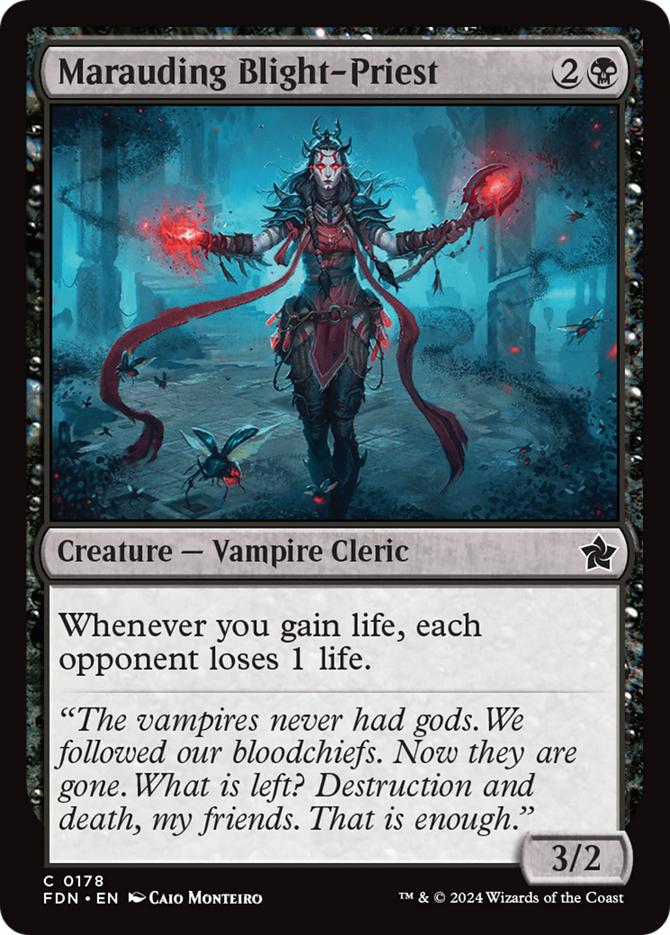 Marauding Blight-Priest (FDN-178) - Foundations [Common]
