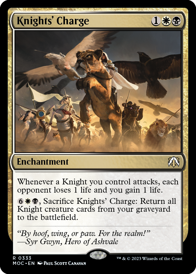 Knights' Charge (MOC-333) - March of the Machine Commander [Rare]