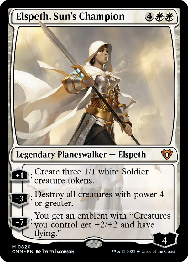 Elspeth, Sun's Champion (CMM-820) - Commander Masters [Mythic]