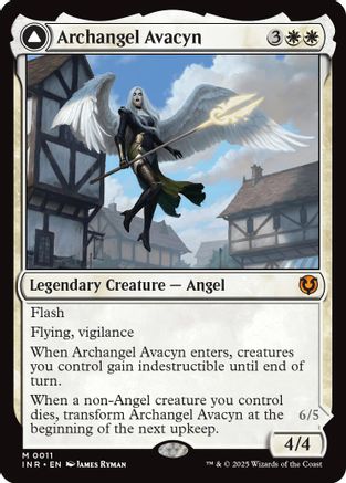 Archangel Avacyn (INR-011) - Innistrad Remastered Foil [Mythic]