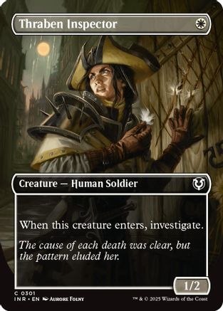 Thraben Inspector (Borderless) (INR-301) - Innistrad Remastered Foil [Common]