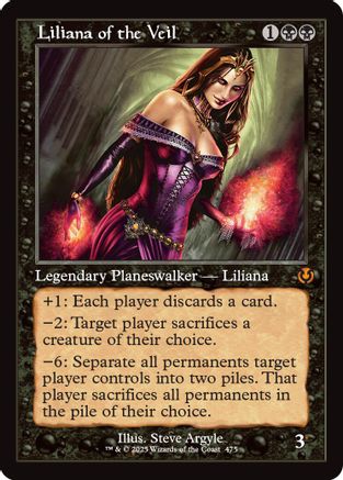 Liliana of the Veil (Retro Frame) (INR-475) - Innistrad Remastered [Mythic]