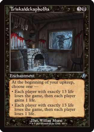 Triskaidekaphobia (Retro Frame) (INR-391) - Innistrad Remastered Foil [Uncommon]