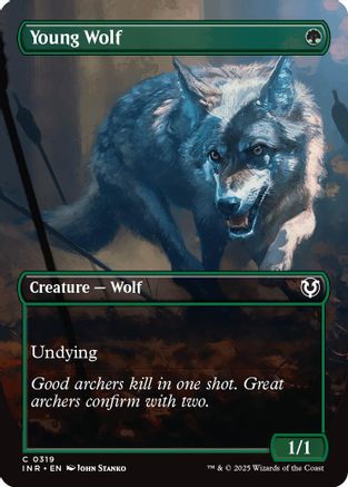 Young Wolf (Borderless) (INR-319) - Innistrad Remastered Foil [Common]