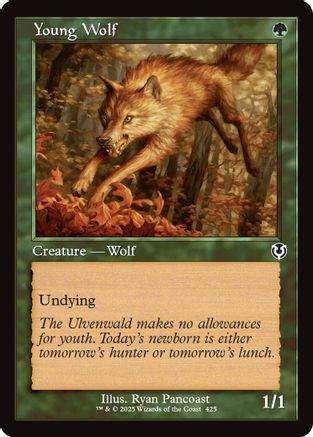 Young Wolf (Retro Frame) (INR-425) - Innistrad Remastered [Common]