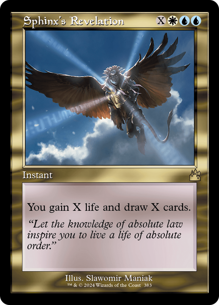 Sphinx's Revelation (RVR-383) - Ravnica Remastered [Rare]