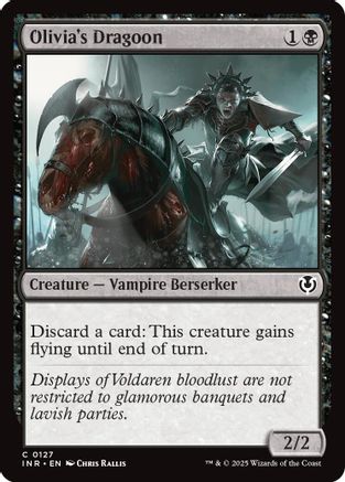 Olivia's Dragoon (INR-127) - Innistrad Remastered Foil [Common]