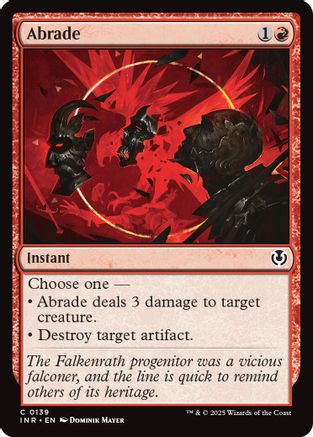Abrade (INR-139) - Innistrad Remastered Foil [Common]