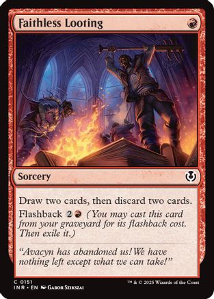 Faithless Looting (INR-151) - Innistrad Remastered Foil [Common]