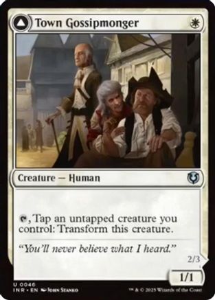 Town Gossipmonger (INR-046) - Innistrad Remastered Foil [Uncommon]