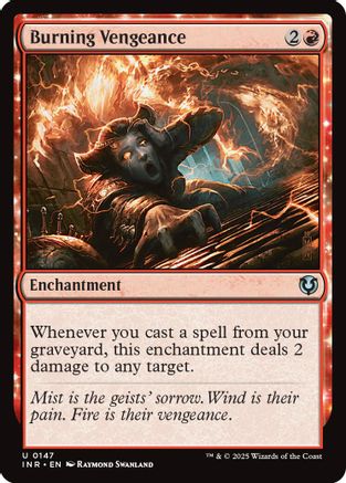 Burning Vengeance (INR-147) - Innistrad Remastered Foil [Uncommon]