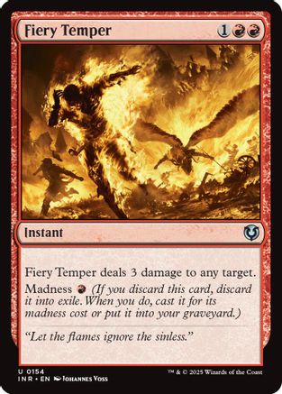 Fiery Temper (INR-154) - Innistrad Remastered Foil [Uncommon]