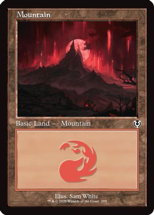 Mountain (295) (Retro Frame) (INR-295) - Innistrad Remastered Foil [Land]